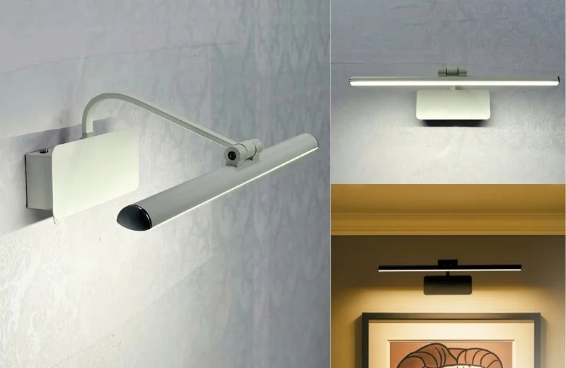 Chi tiết đèn rọi tranh RT5936T42 với 2 phiên bản RT5936T42TRANG và RT5936T42DEN