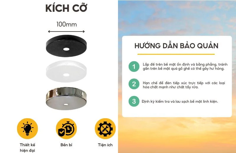 Kích cỡ Đế Thả Đơn