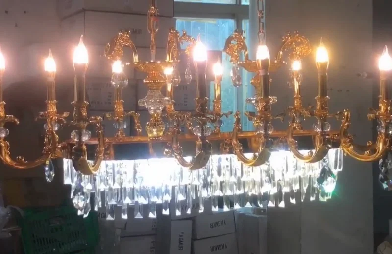 Ảnh cận Đèn Chùm Pha Lê DC904