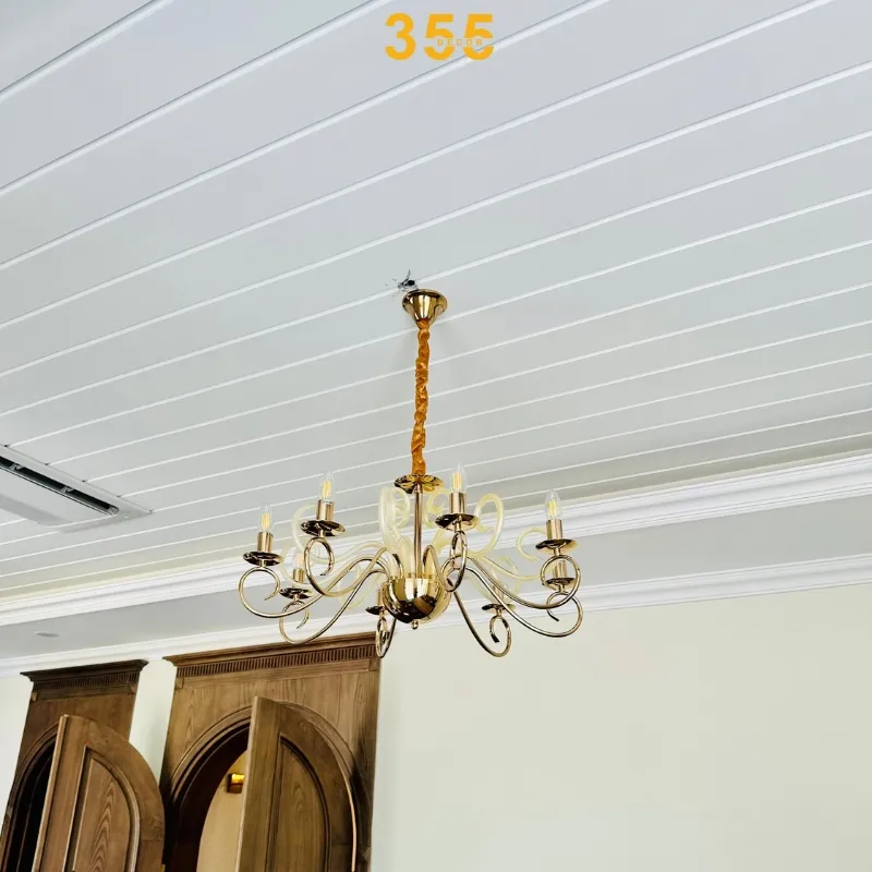 Đèn Chùm Phòng Khách DC3153T8 -Phong cách Bắc Âu