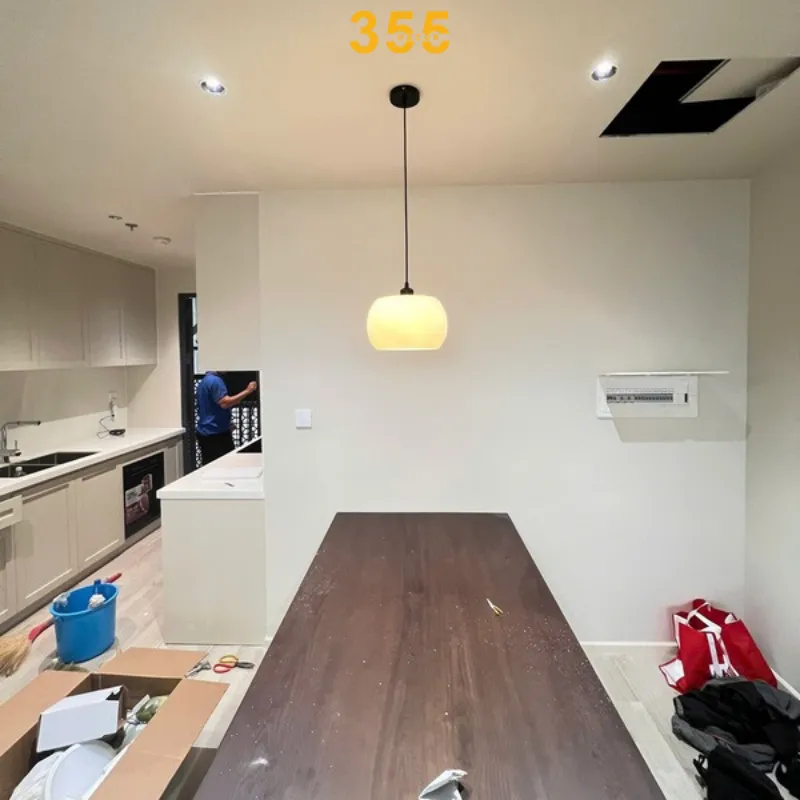 đèn thả thủy tinh tt49 - thiết kế thả bàn ăn hiện đại 