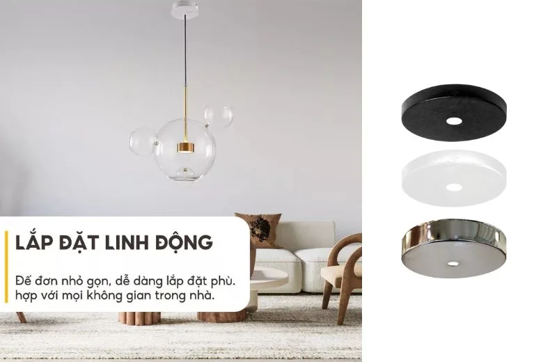 Lắp đặt linh động - Đế Thả Đơn