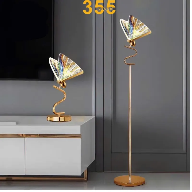 Bộ sưu tập Đèn Đứng và Đèn Bàn Hồ Điệp Ngũ Sắc từ 355 Decor