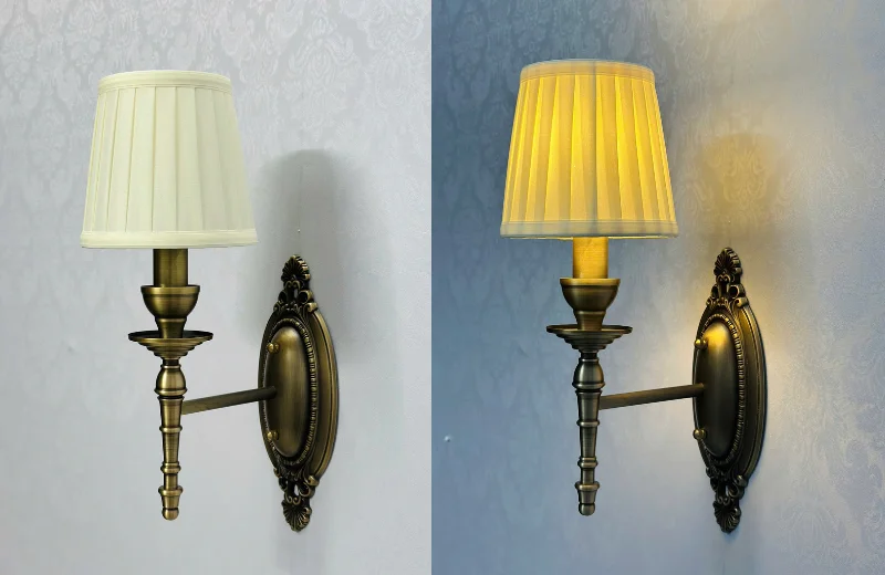 Ảnh thật Đèn Tường Đồng VDC05T1