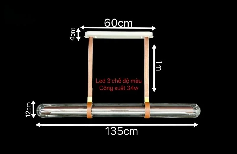 Thông số đèn thả hiện đại THD41