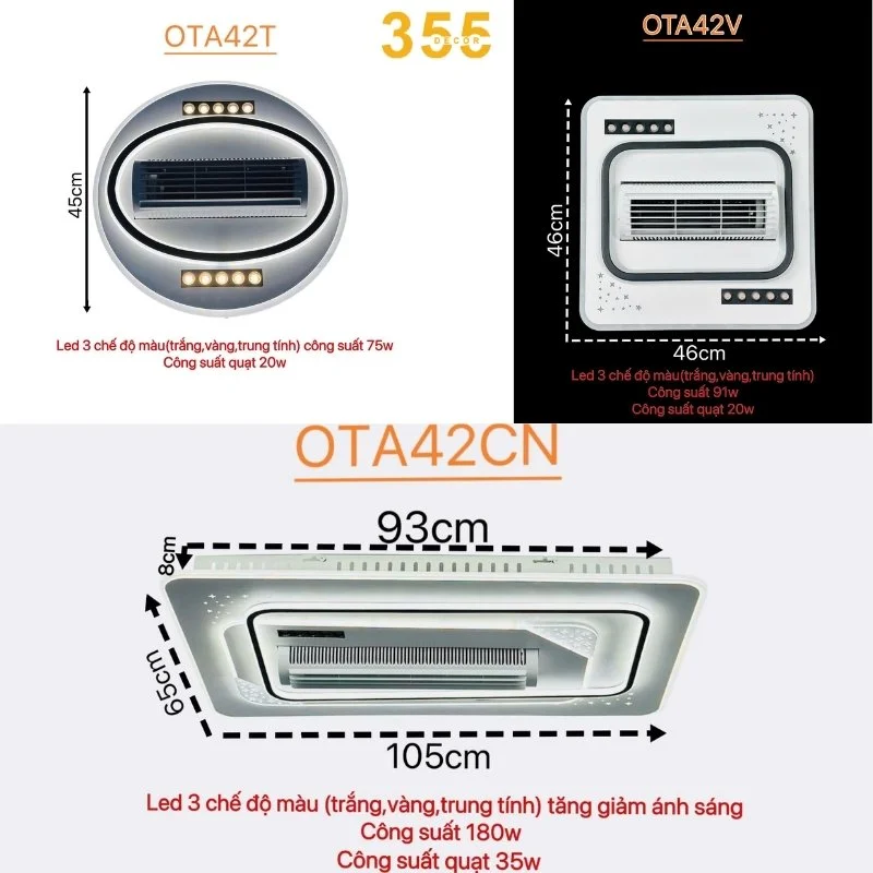 den op tran ota42 thong so kich thuoc thuc te 355decor