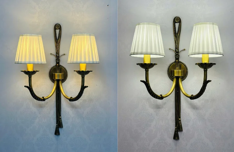 Ảnh cận các chế độ màu của Đèn Tường Đồng VDC08