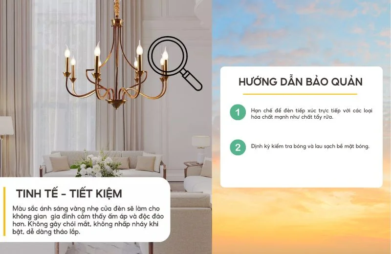 Hướng dẫn bảo quản Bóng Đèn LED Đui E14 Ánh Sáng Vàng 4W