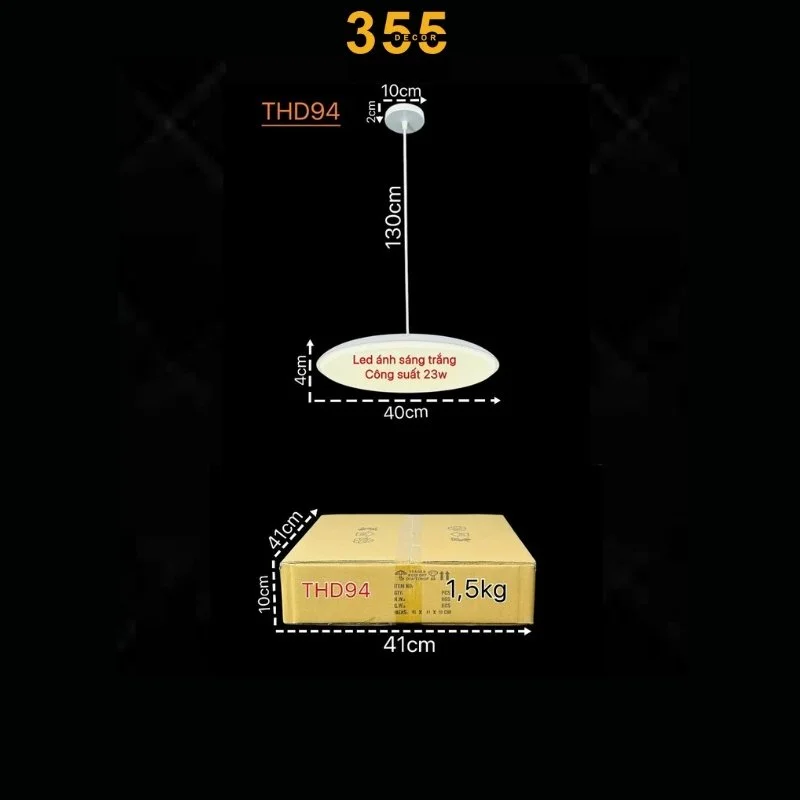 thả hiện địa thd94 - đèn thả phòng họp 355decor