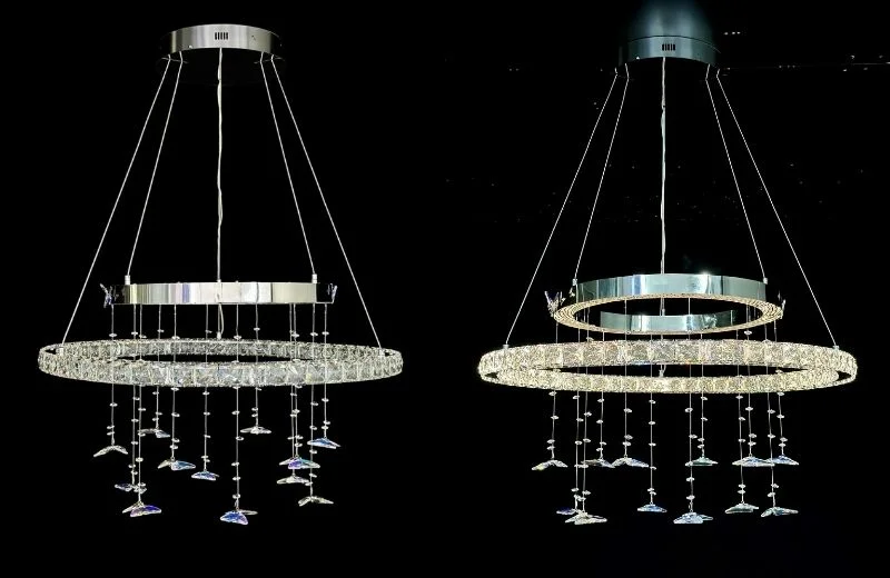 Chi tiết đèn thả pha lê TPL93L800 