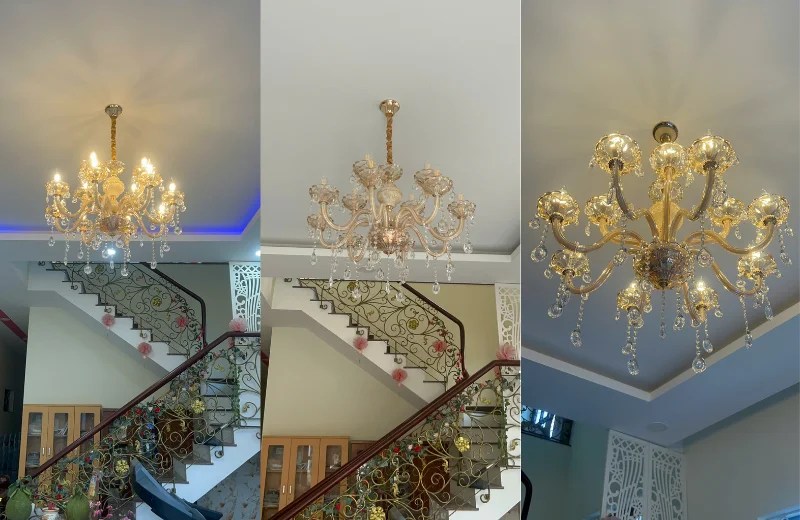 Ảnh thật Đèn Chùm DC86096T12