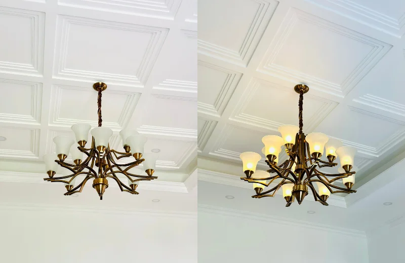 Ảnh thật Đèn Chùm DC9209T12