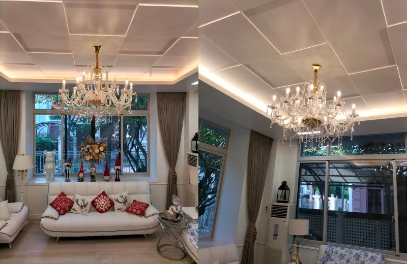 Ảnh thật Đèn Chùm Pha Lê DC9178T15