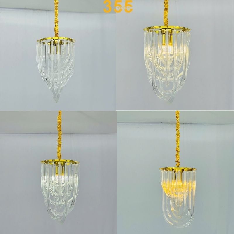 Hình ảnh đèn thả pha lê 3 chế độ sáng