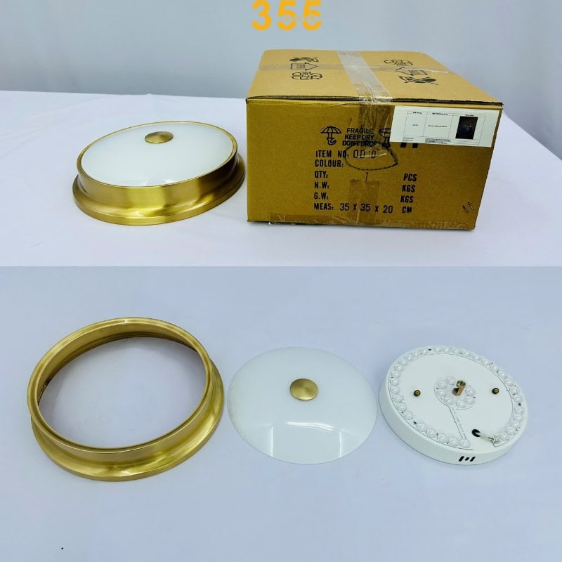 Chất liệu đồng, thủy tinh tạo vẻ đẹp bền bỉ cho đèn OD10.