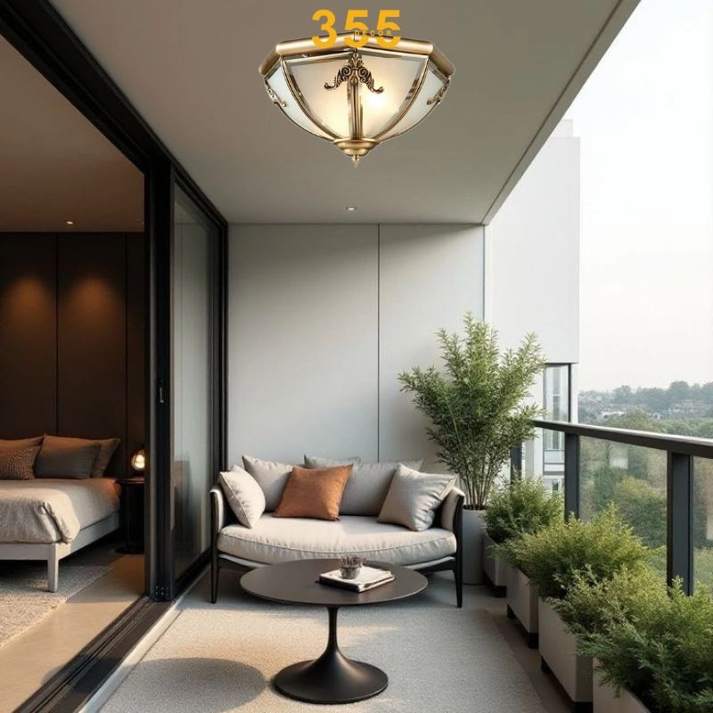 Đèn Ốp Trần Đồng Phòng Khách OD05 - 355decor