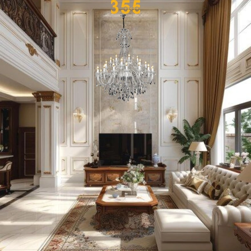 Đèn chùm pha lê phòng khách DC1057T32 - thiết kế sang trọng 355decor