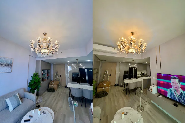 Ảnh thật Đèn Chùm Pha Lê DC2036