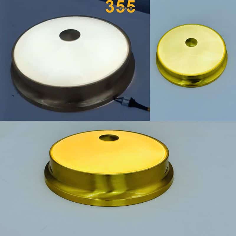 Ánh sáng nổi bật trang nhã của đèn khi được thắp sáng