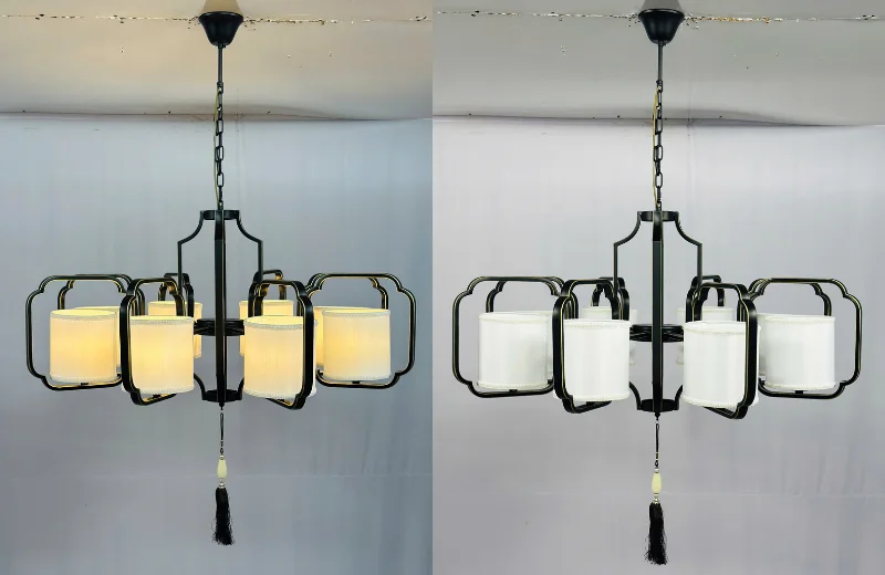 Ảnh thật các chế độ đèn của Đèn Thả Thiết Kế TTK303