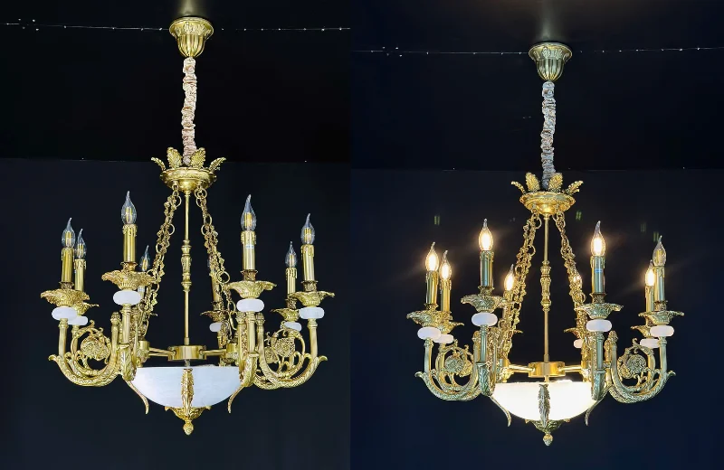 Ảnh thật Đèn Chùm DC9111T8