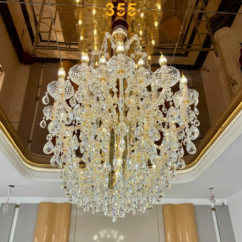 Đèn Chùm Phòng Khách DC5263 - Pha Lê Đẹp 355decor