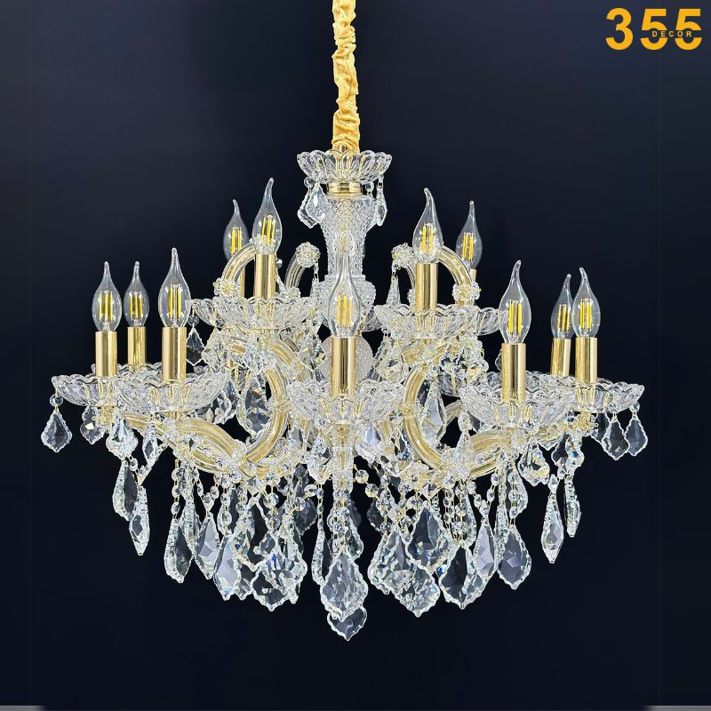 đèn chùm phong cách châu âu dc0089 chính hãng 355decor