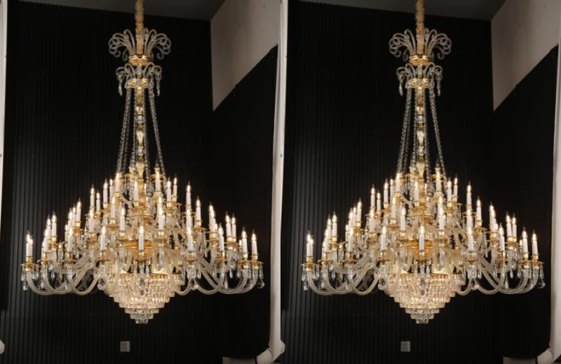 Ảnh thật Đèn Chùm Pha Lê DC8180T65