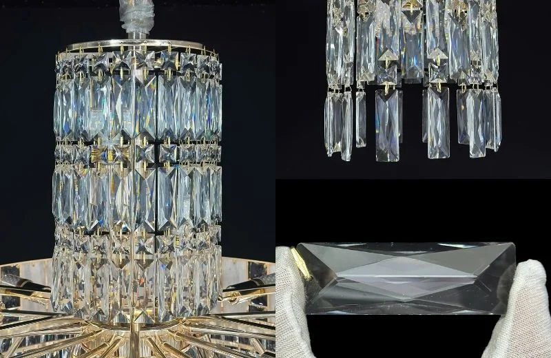 Chi tiết đèn thả pha lê TPL817T800