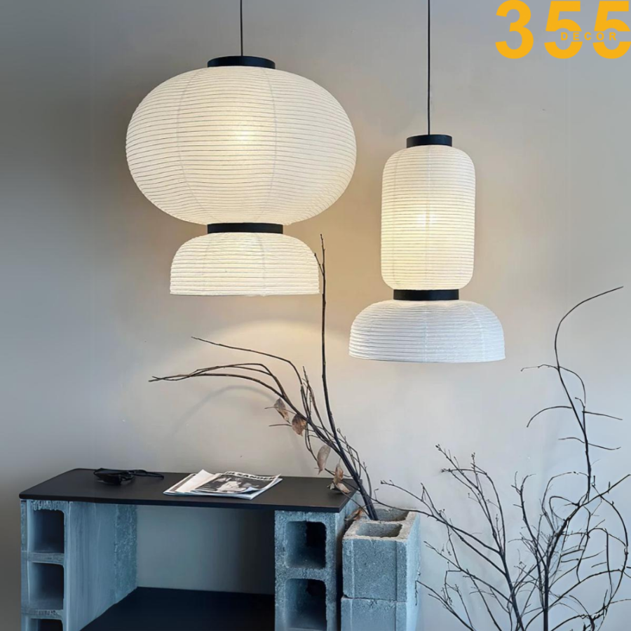 đèn thả phong cách nhật wabi sabi chính hãng 355decor