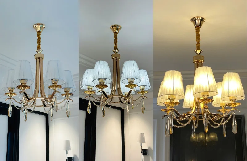 Ảnh thật Đèn Chùm Pha Lê DC234T6