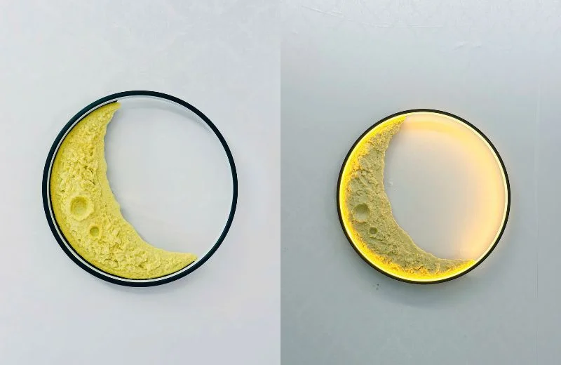 Ảnh lúc bật và tắt Đèn Tường Thiết Kế VK128