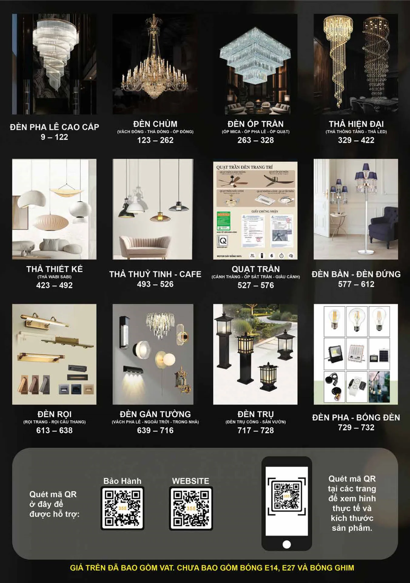 Catalogue Đèn Trang Trí 355 Decor 2026 - Trang 2)