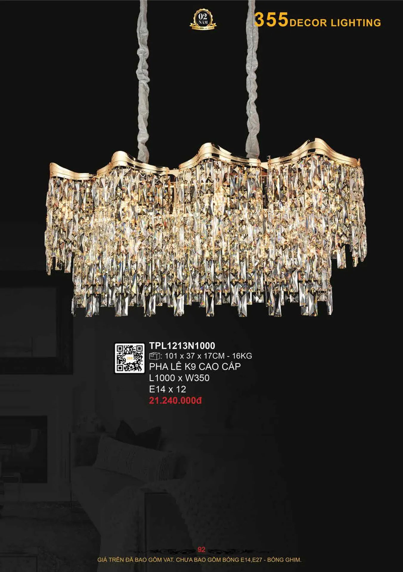 Catalogue Đèn Trang Trí 355 Decor 2026 - Trang 93)