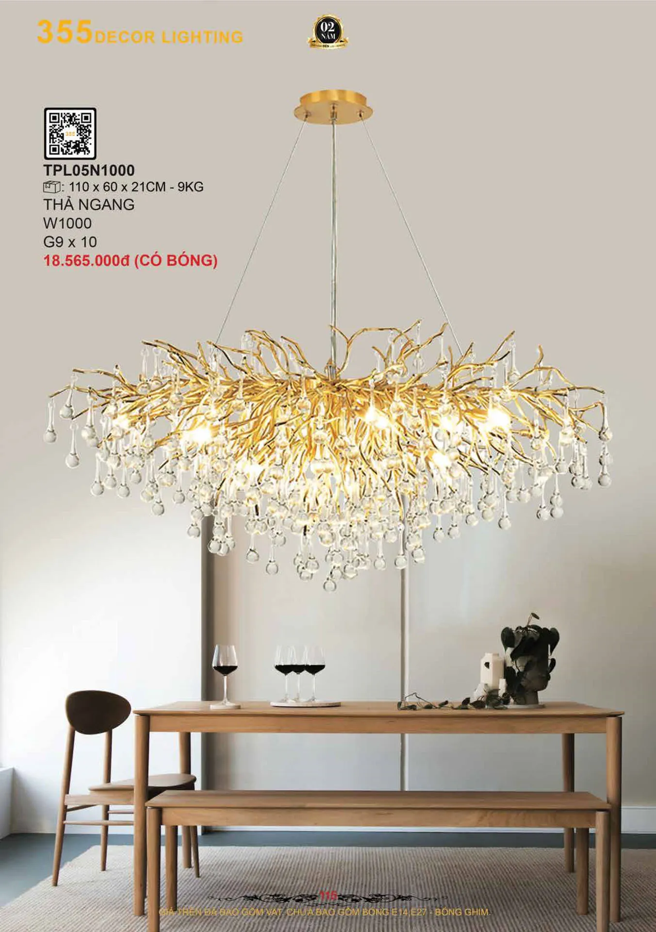 Catalogue Đèn Trang Trí 355 Decor 2026 - Trang 116)