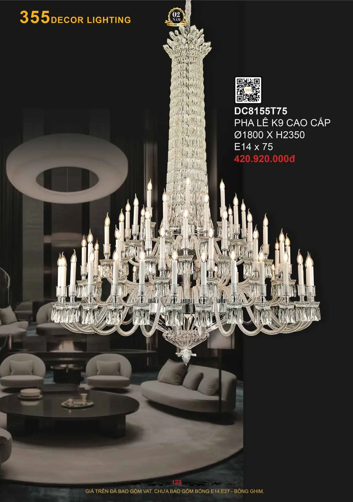 Catalogue Đèn Trang Trí 355 Decor 2026 - Trang 124)