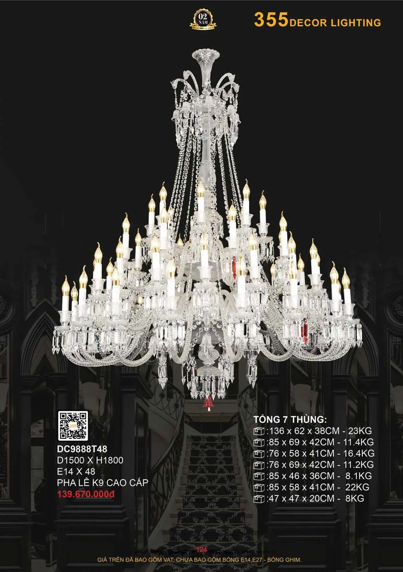 Catalogue Đèn Trang Trí 355 Decor 2026 - Trang 125)