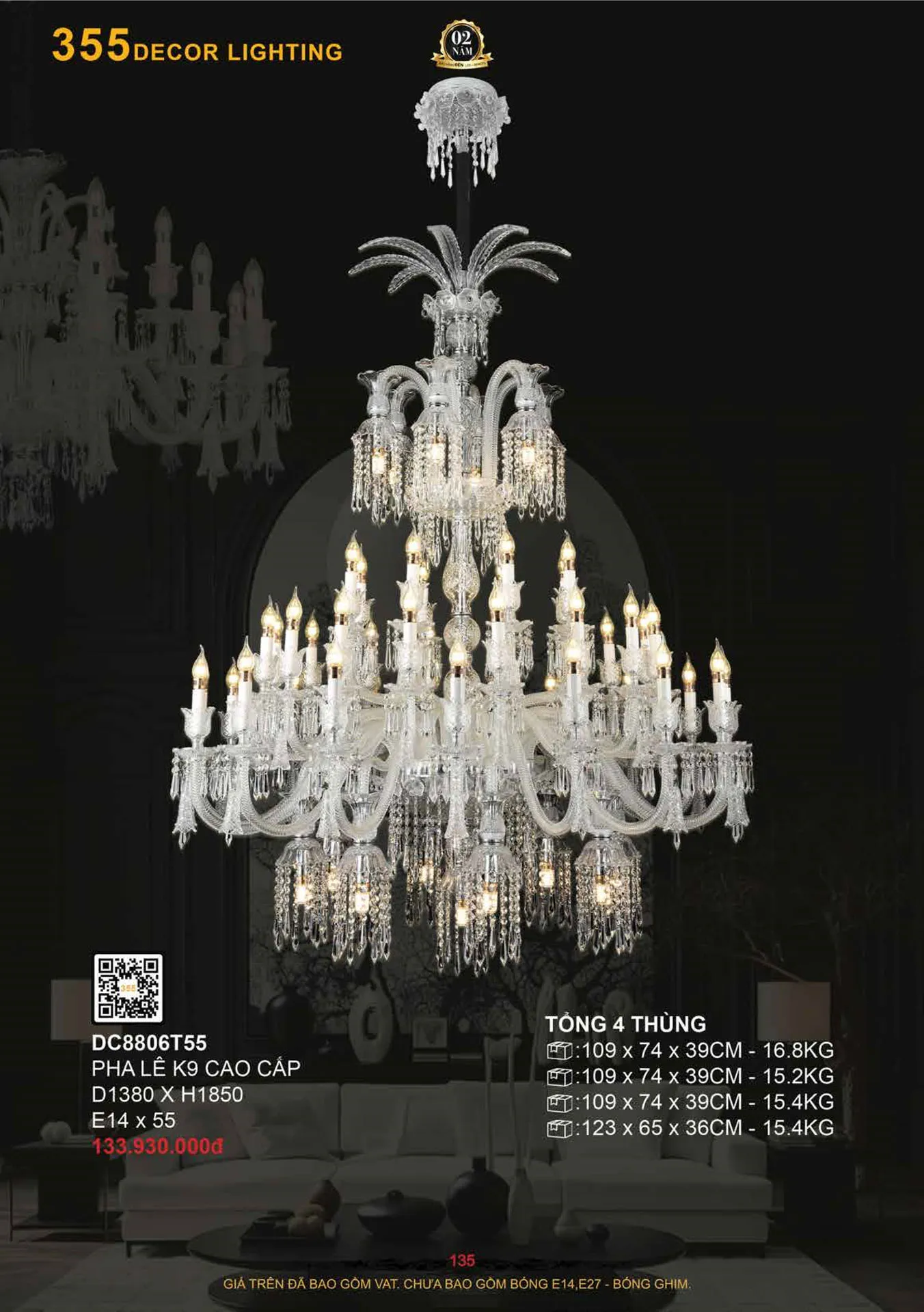 Catalogue Đèn Trang Trí 355 Decor 2026 - Trang 136)