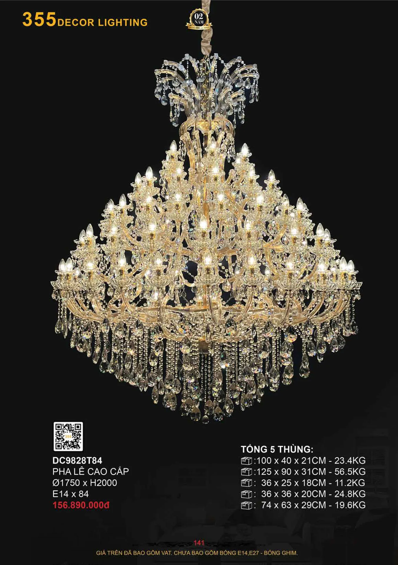 Catalogue Đèn Trang Trí 355 Decor 2026 - Trang 142)