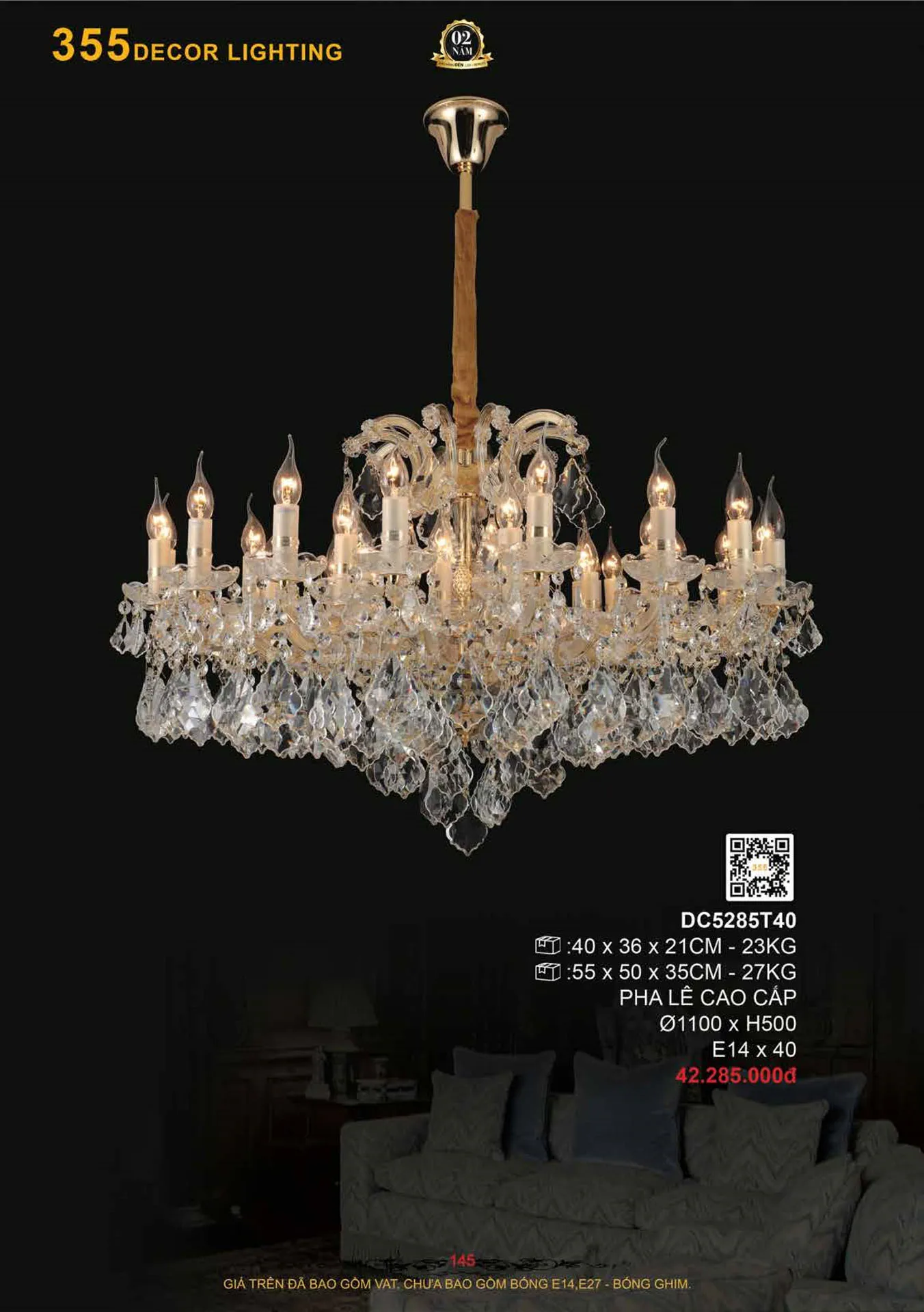 Catalogue Đèn Trang Trí 355 Decor 2026 - Trang 146)