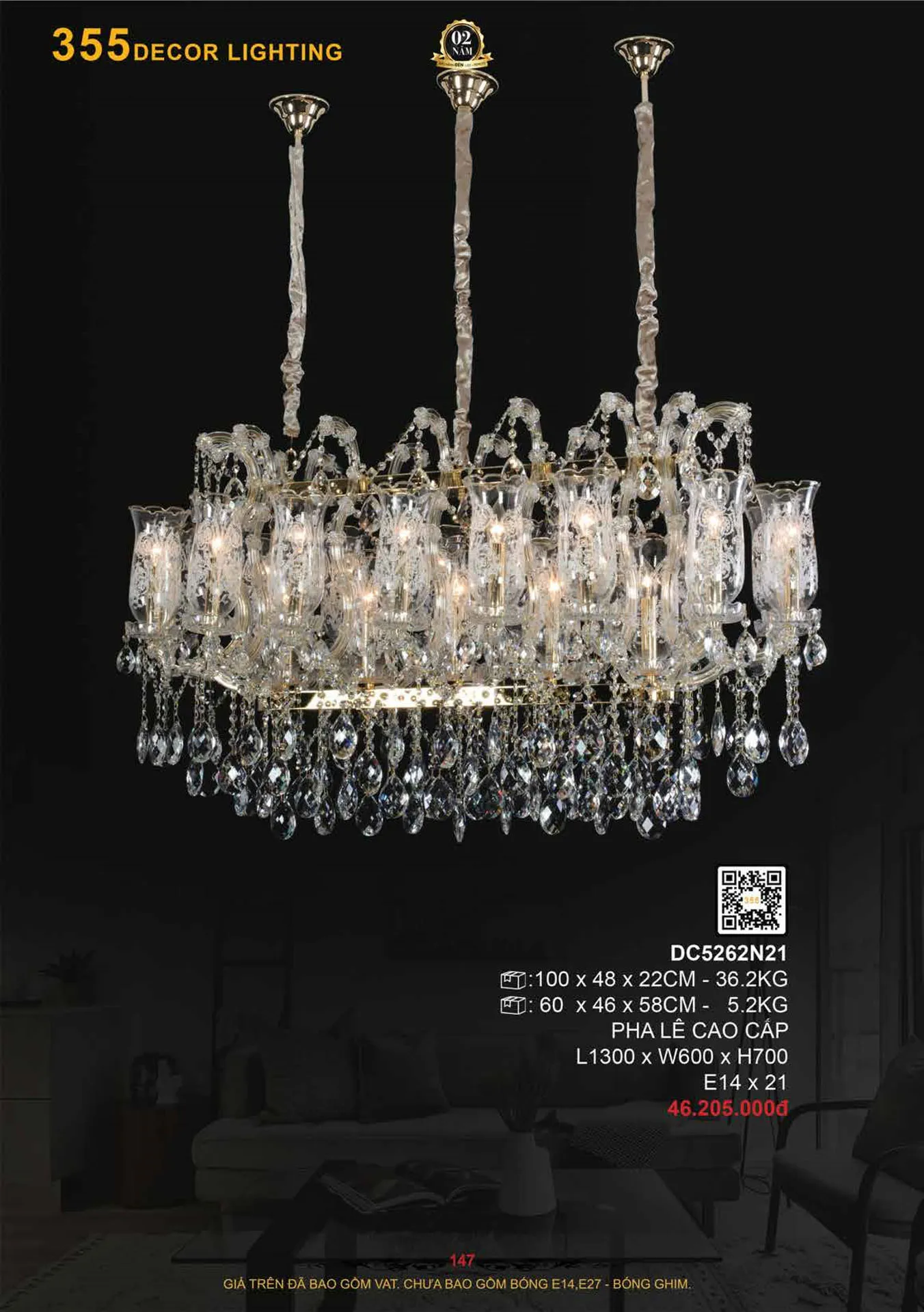 Catalogue Đèn Trang Trí 355 Decor 2026 - Trang 148)