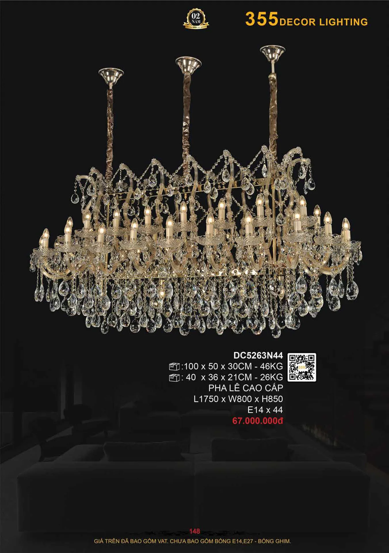 Catalogue Đèn Trang Trí 355 Decor 2026 - Trang 149)
