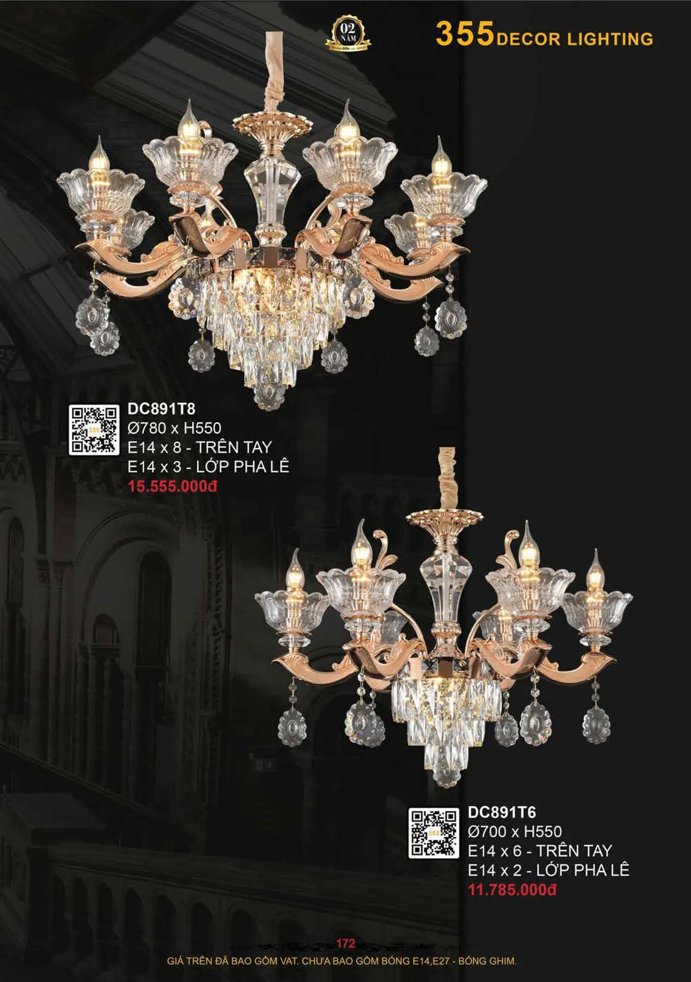 Catalogue Đèn Trang Trí 355 Decor 2026 - Trang 173)