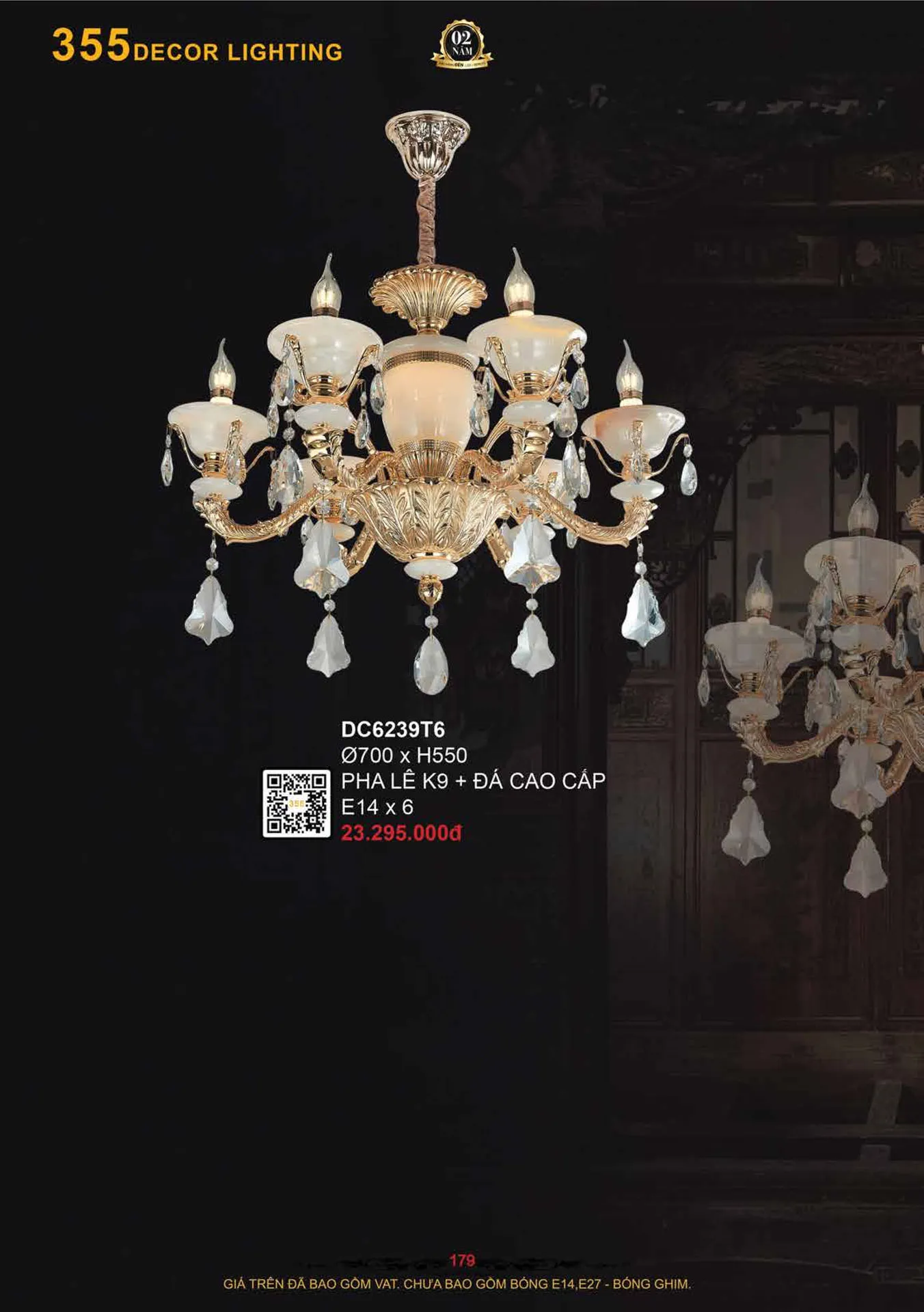 Catalogue Đèn Trang Trí 355 Decor 2026 - Trang 180)