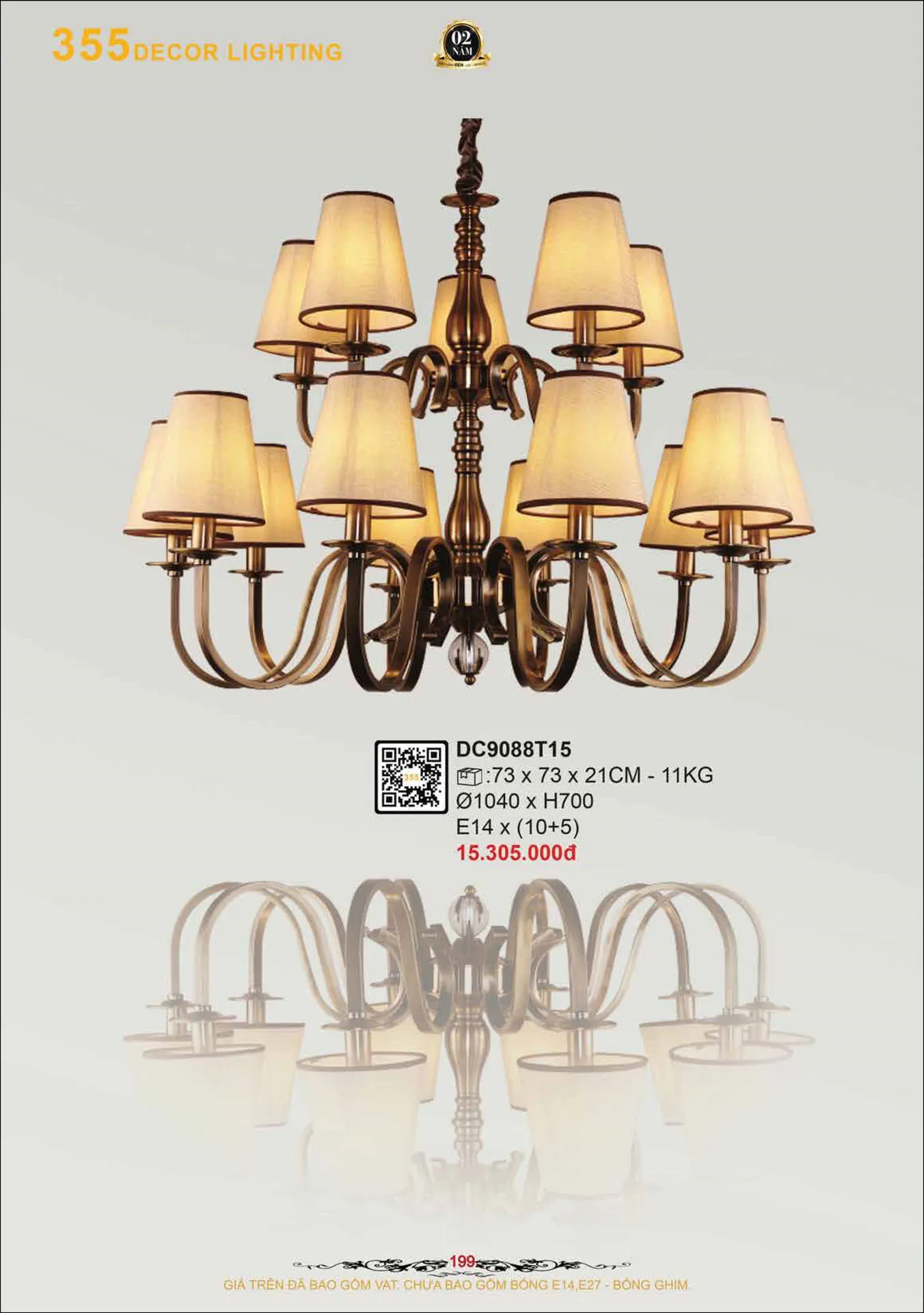 Catalogue Đèn Trang Trí 355 Decor 2026 - Trang 200)