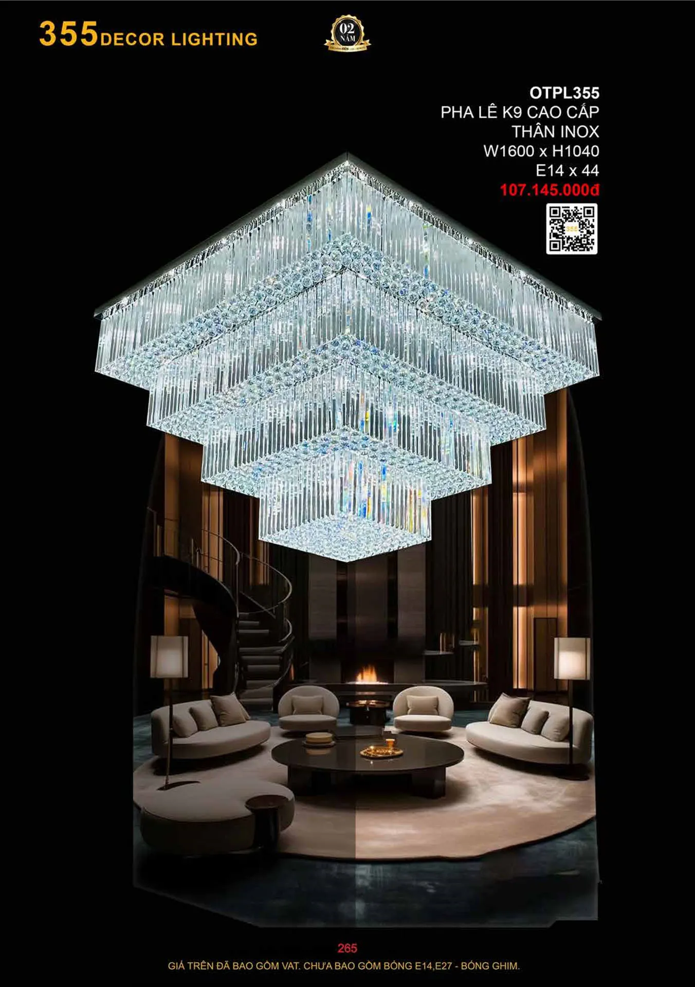 Catalogue Đèn Trang Trí 355 Decor 2026 - Trang 266)