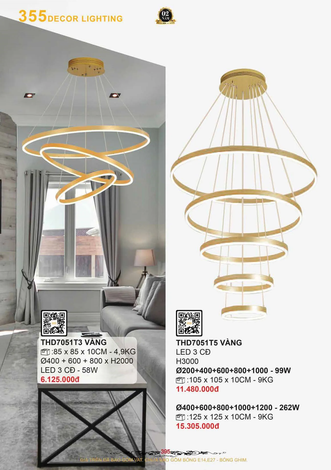 Catalogue Đèn Trang Trí 355 Decor 2026 - Trang 396)