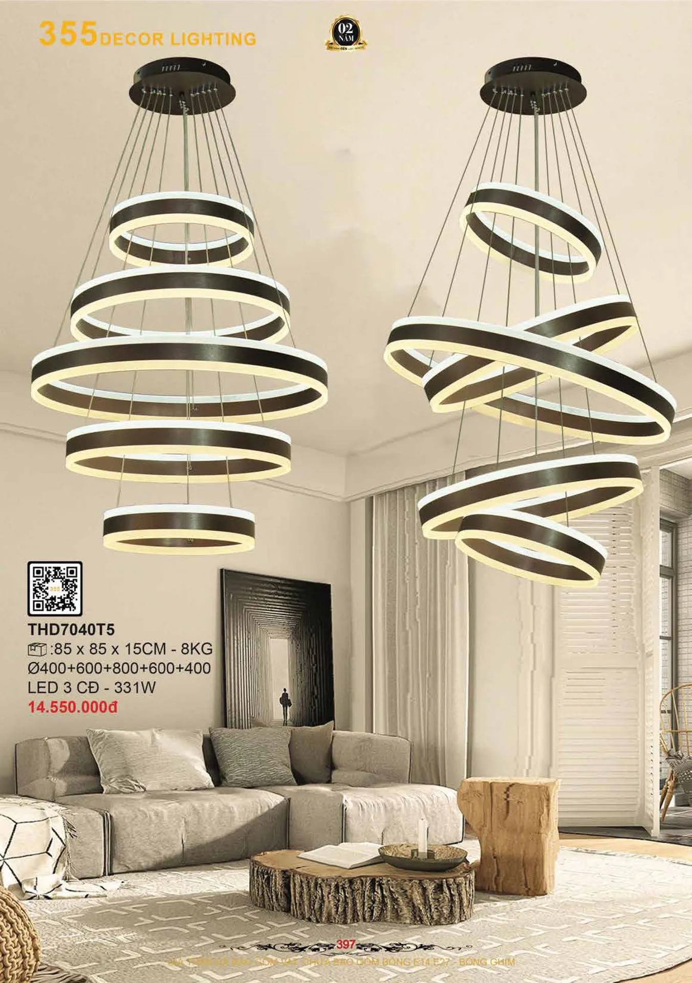 Catalogue Đèn Trang Trí 355 Decor 2026 - Trang 398)