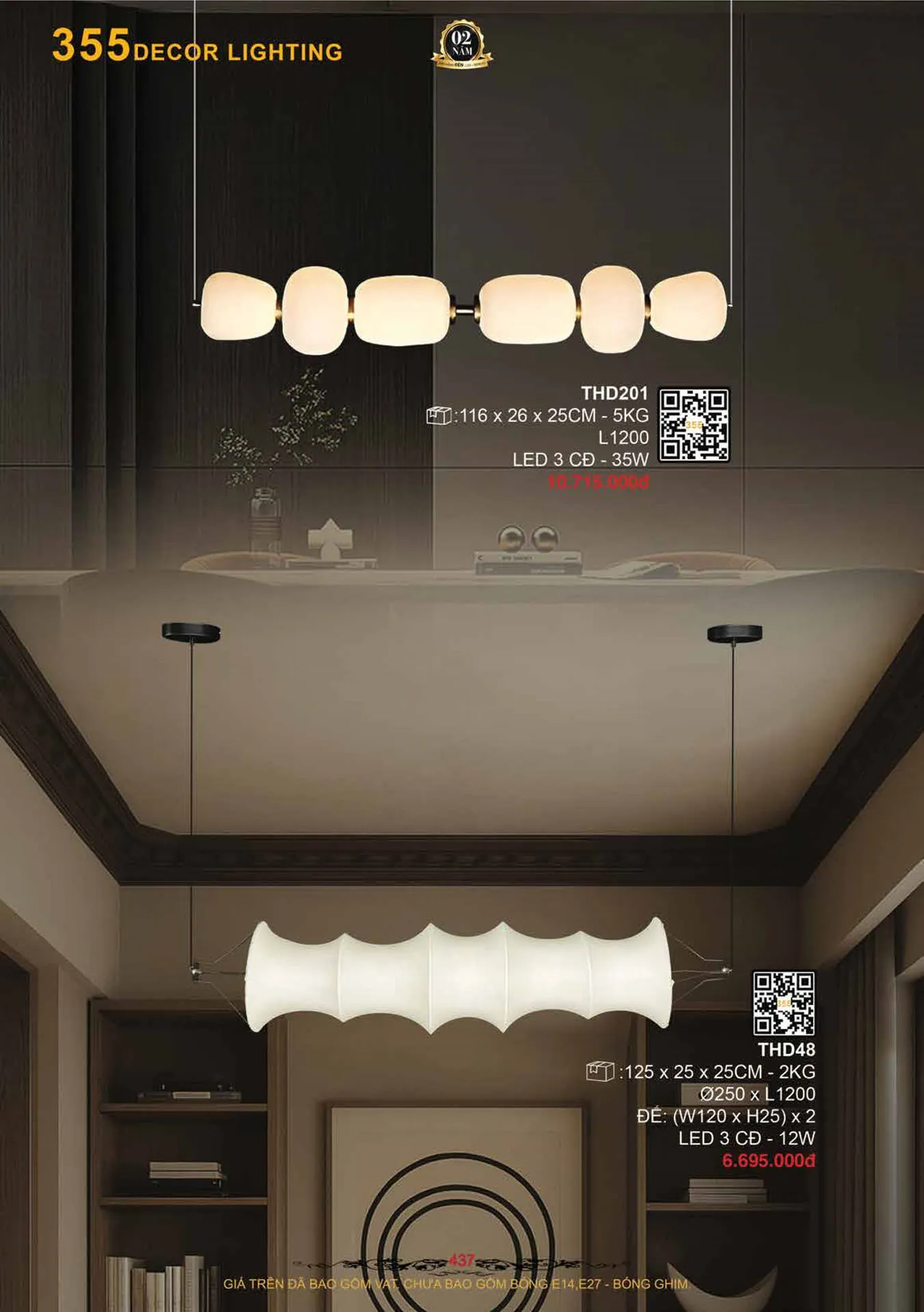 Catalogue Đèn Trang Trí 355 Decor 2026 - Trang 438)