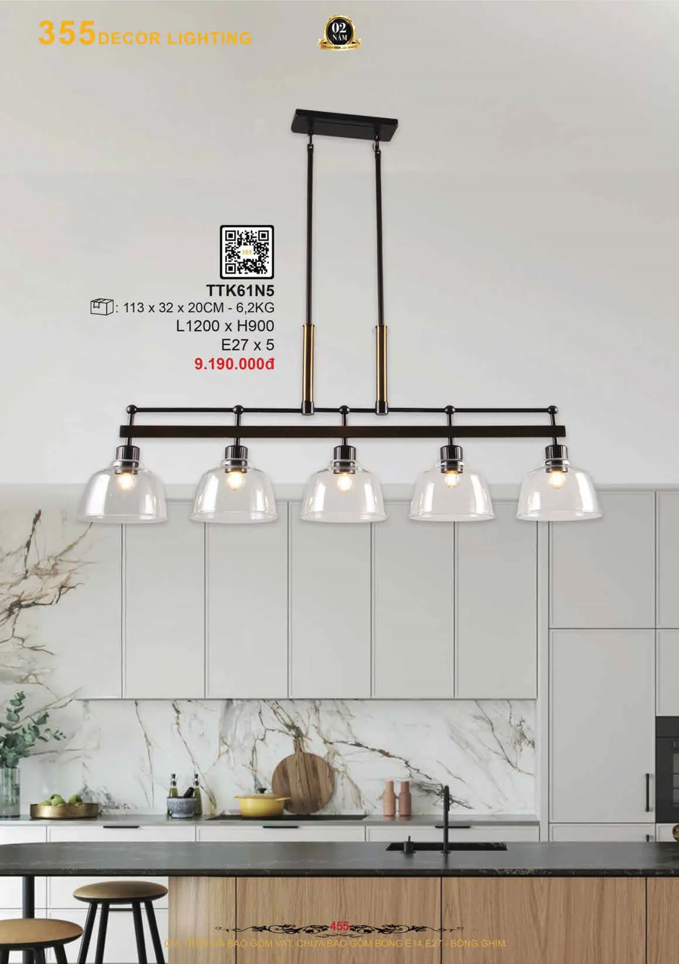 Catalogue Đèn Trang Trí 355 Decor 2026 - Trang 456)